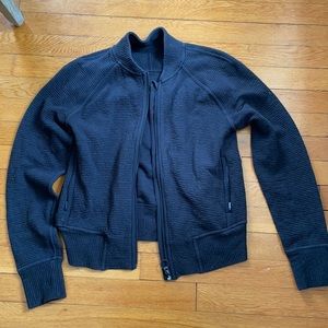 Lululemon cropped light weight track/bomber jacket size 4